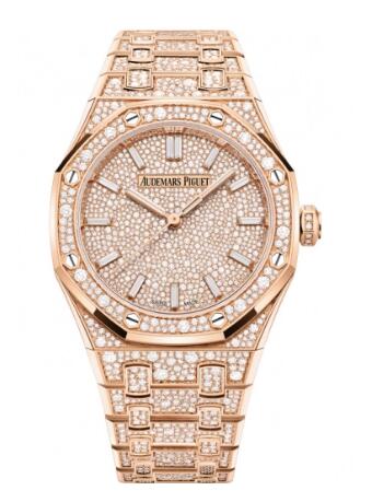 Review 77452OR.ZZ.1365OR.01 Audemars Piguet Royal Oak Selfwinding 34 Pink Gold replica watch